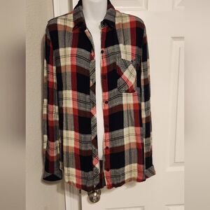Beach Lunch Lounge flannel sz medium